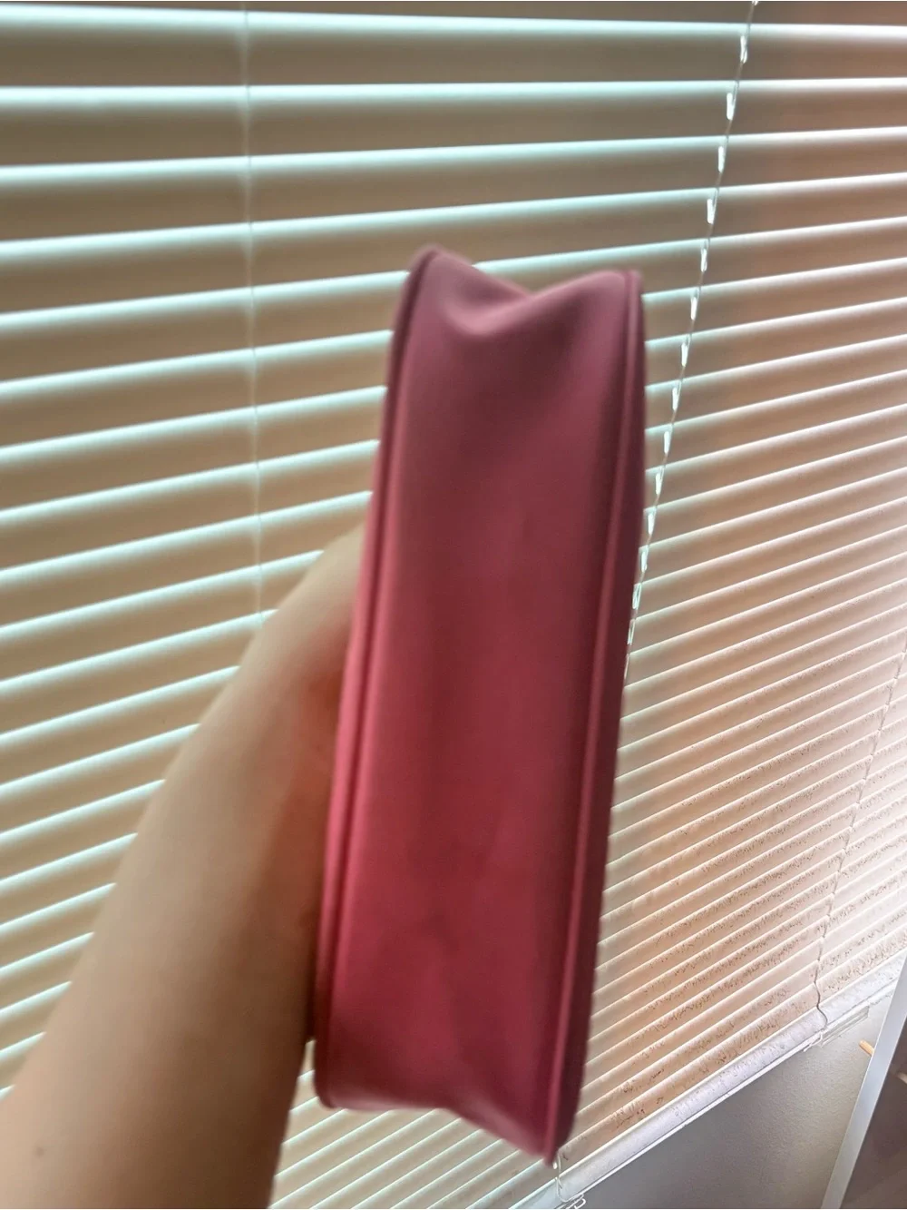 Triangle “P” Pink Nylon Shoulder Bag
